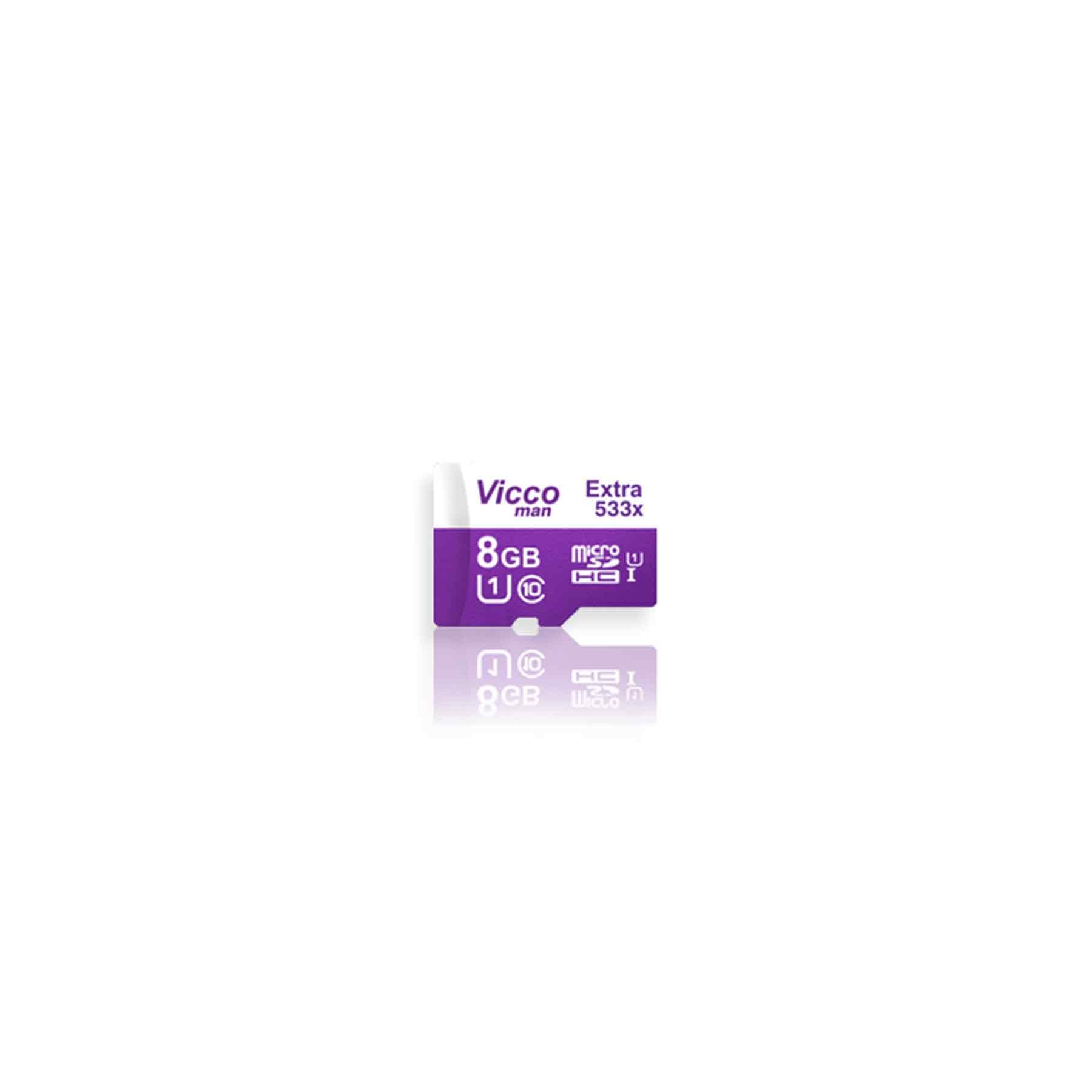 کارت حافظه microSDHC ویکو من مدل Extre 533X کلاس 10 استاندارد UHS-I U1 سرعت80MBpsظرفیت 8 گیگابایت