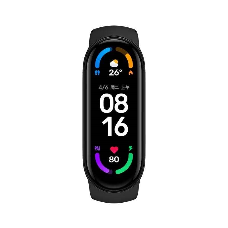 ساعت هوشمند شیائومی مدل EL MI BAND 6 بند سلیکونی