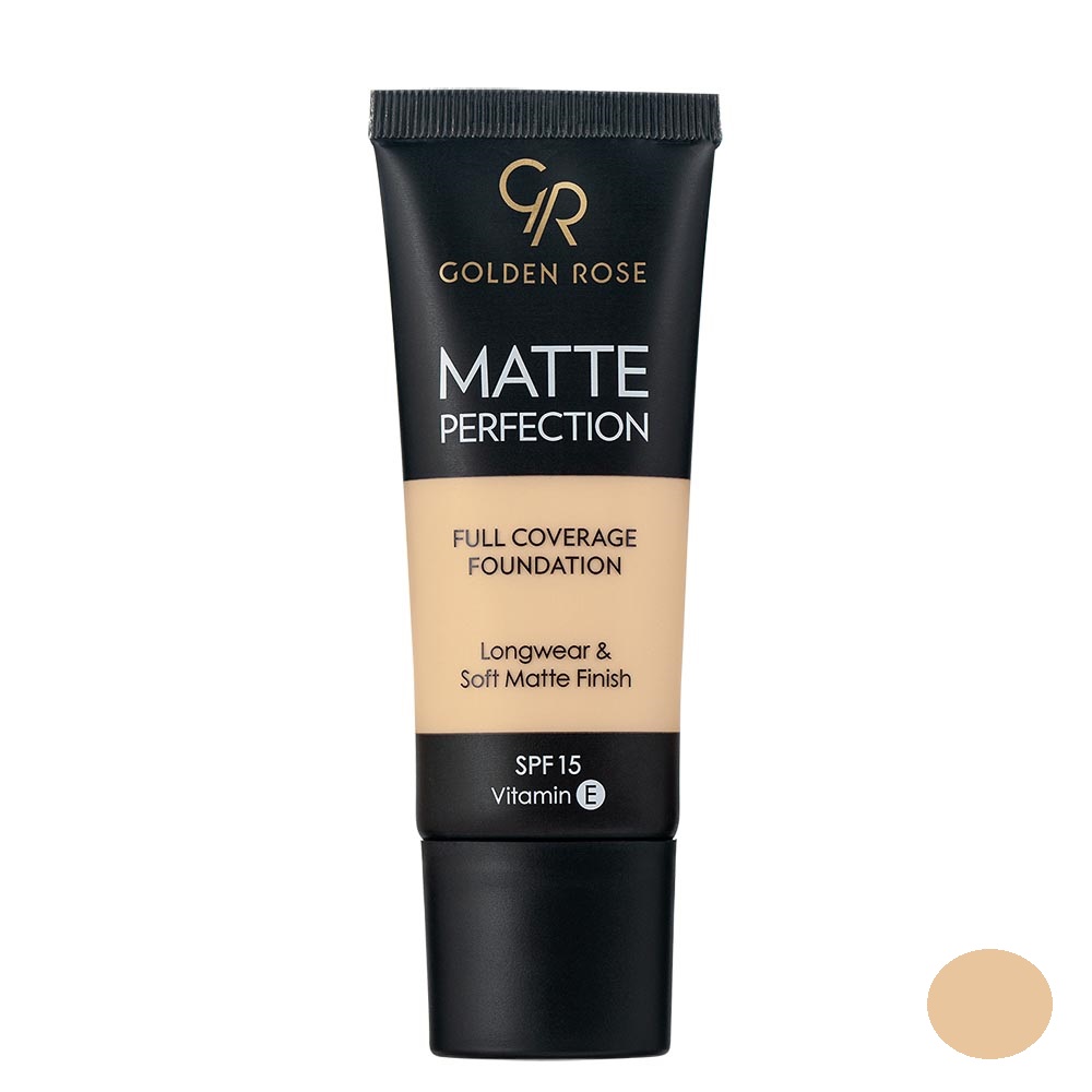 کرم پودر گلدن رز مدل   Matte Perfection شماره n1 حجم 35 میلی لیتر