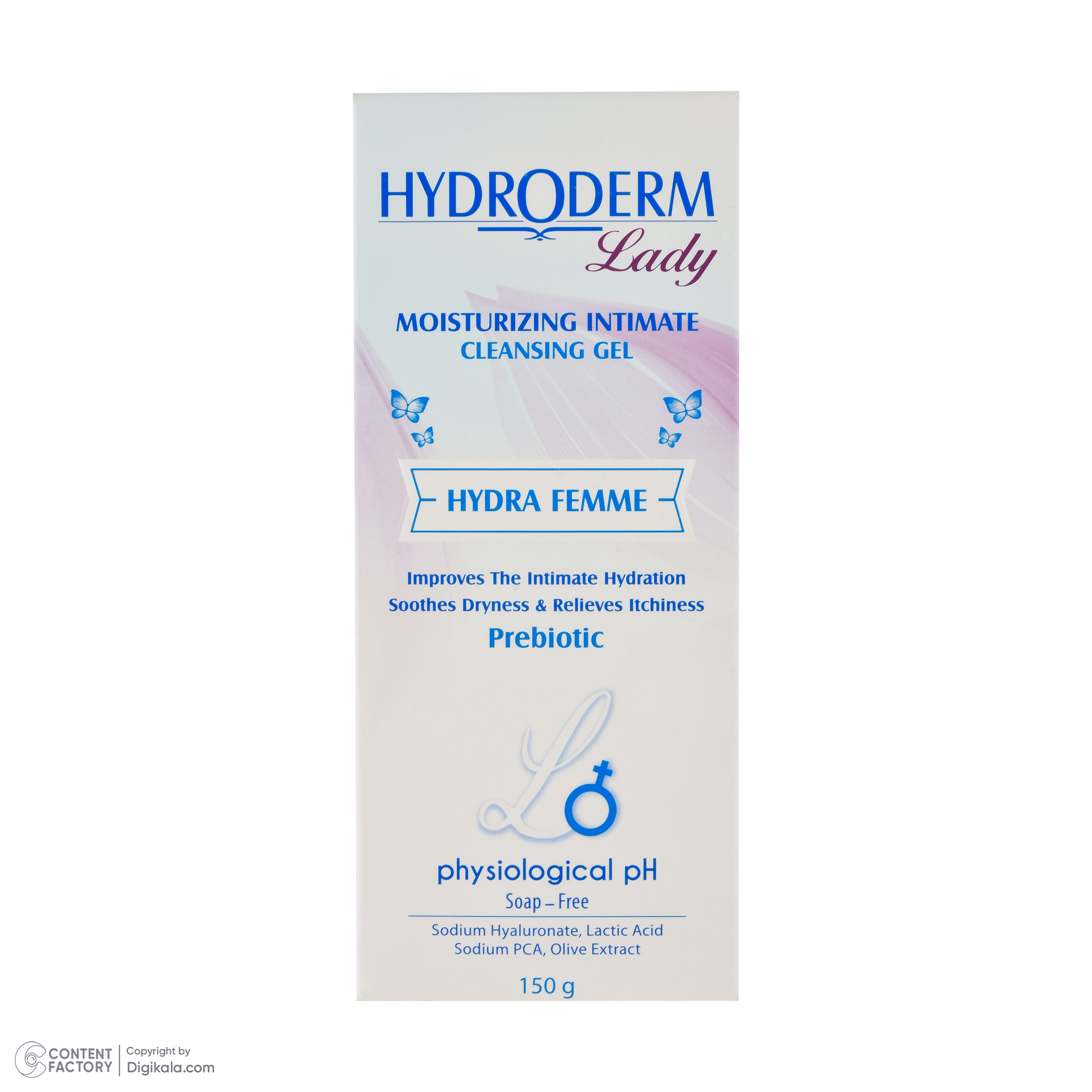 ژل بهداشتی بانوان هیدرودرم مدل Hydra Femme مقدار 150 گرم