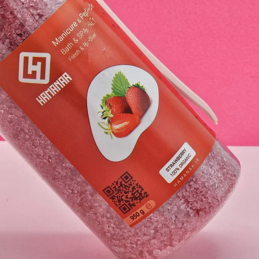 نمک حمام هامانا مدل Strawberry وزن 950 گرم