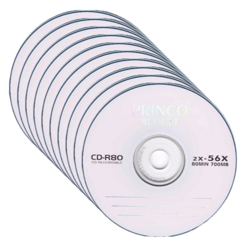 سی دی خام پرینکو مدل CD-R بسته 10 عددی