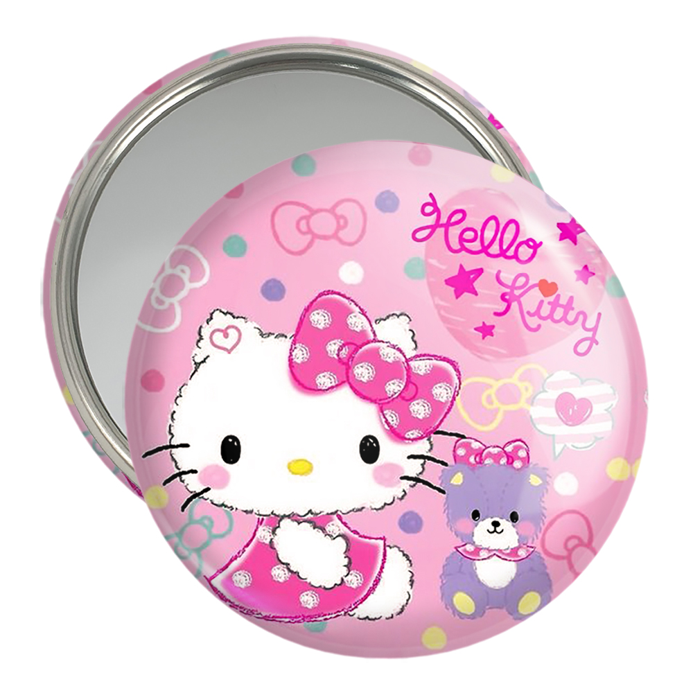 آینه جیبی خندالو مدل هلو کیتی Hello Kitty  کد 2480