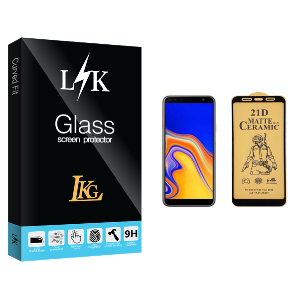 محافظ صفحه نمایش سرامیکی ال کا جی مدل LK Glass مناسب برای گوشی موبایل سامسونگ Galaxy J4 Plus