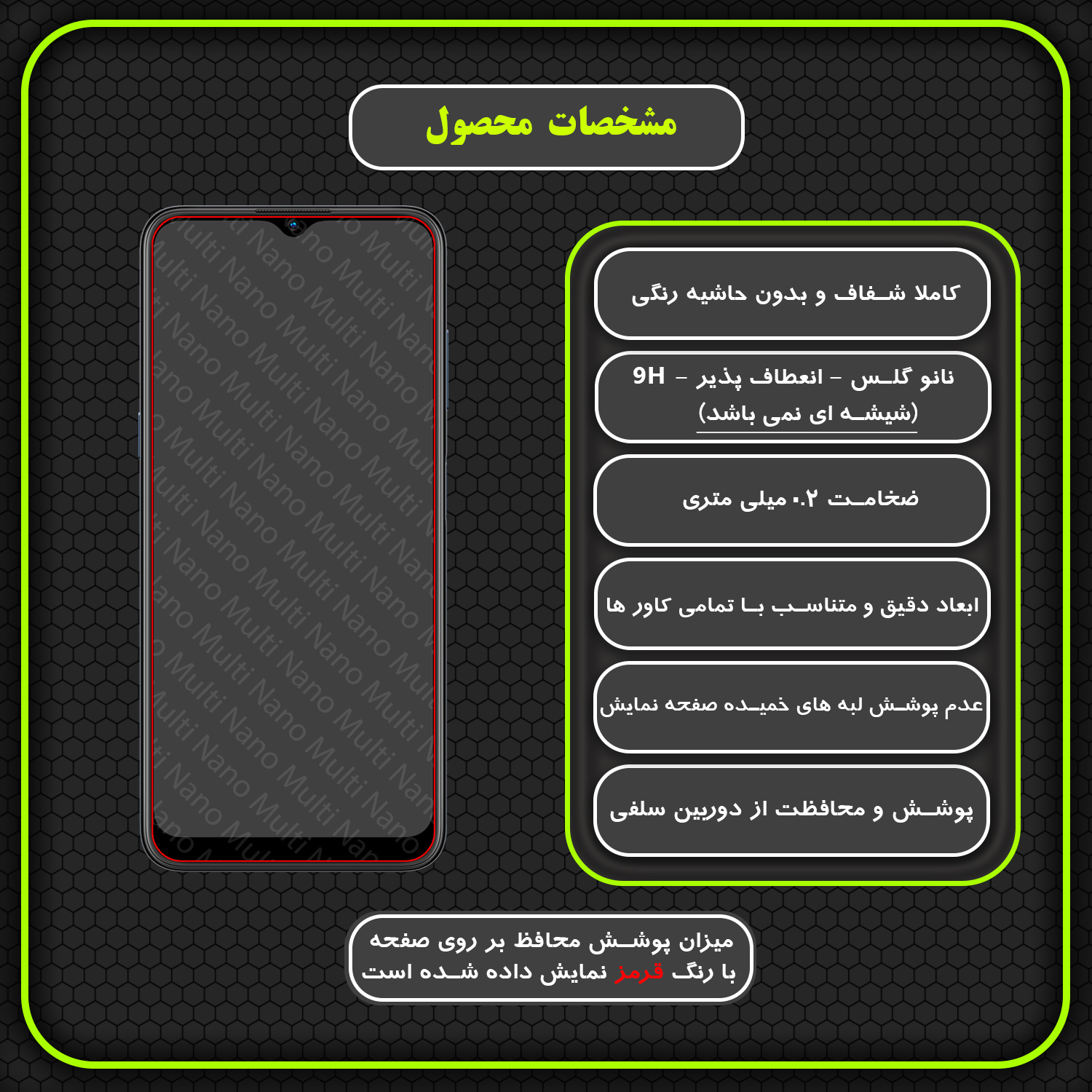 محافظ صفحه نمایش مولتی نانو مدل X-S1N مناسب برای گوشی موبایل نوکیا G21