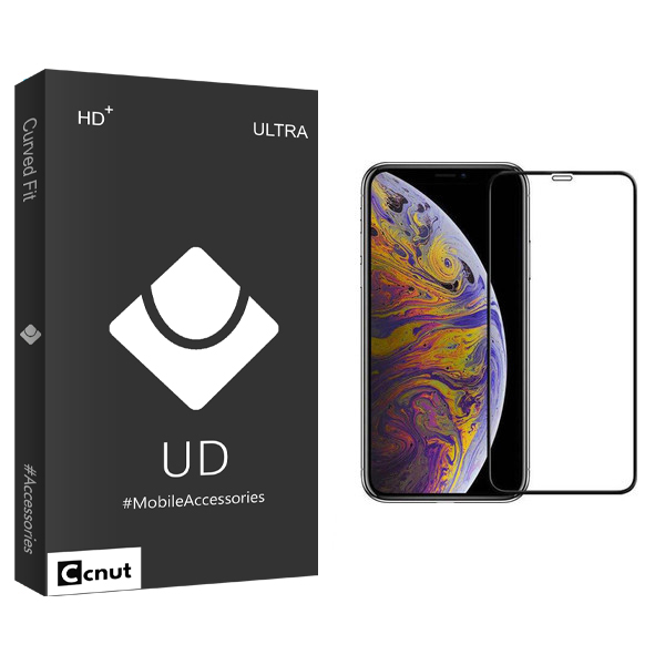 محافظ صفحه نمایش کوکونات مدل UD Black مناسب برای گوشی موبایل اپل Iphone X/Xs