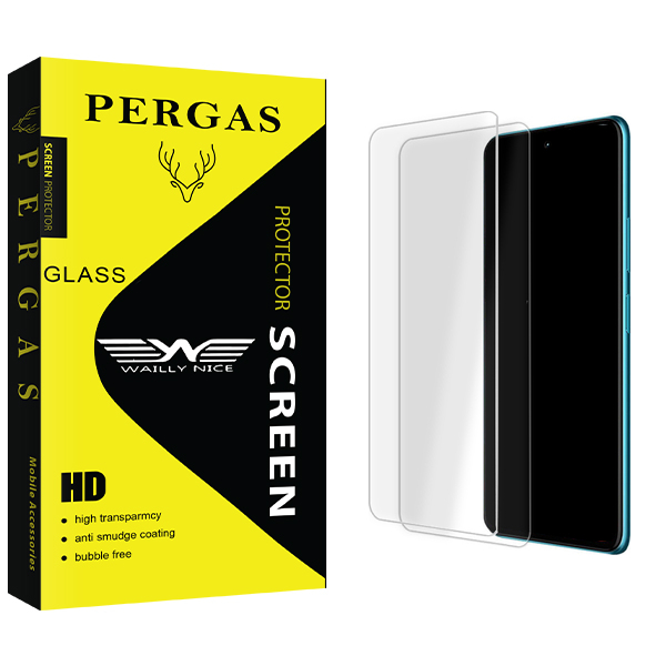 محافظ صفحه نمایش شیشه ای وایلی نایس مدل Pergas Glass MIX مناسب برای گوشی موبایل شیائومی Poco M4 Pro 5G  X4 Pro 5G بسته دو عددی