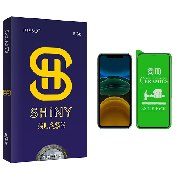 محافظ صفحه نمایش سرامیکی آتوچبو مدل Shiny Glass مناسب برای گوشی موبایل اپل IPHONE XR/11