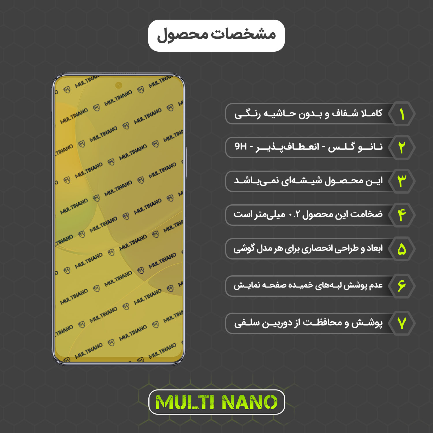 محافظ صفحه نمایش مولتی نانو مدل X-SFL مناسب برای گوشی موبایل هوآوی nova 9 SE 5G به همراه برچسب پوششی