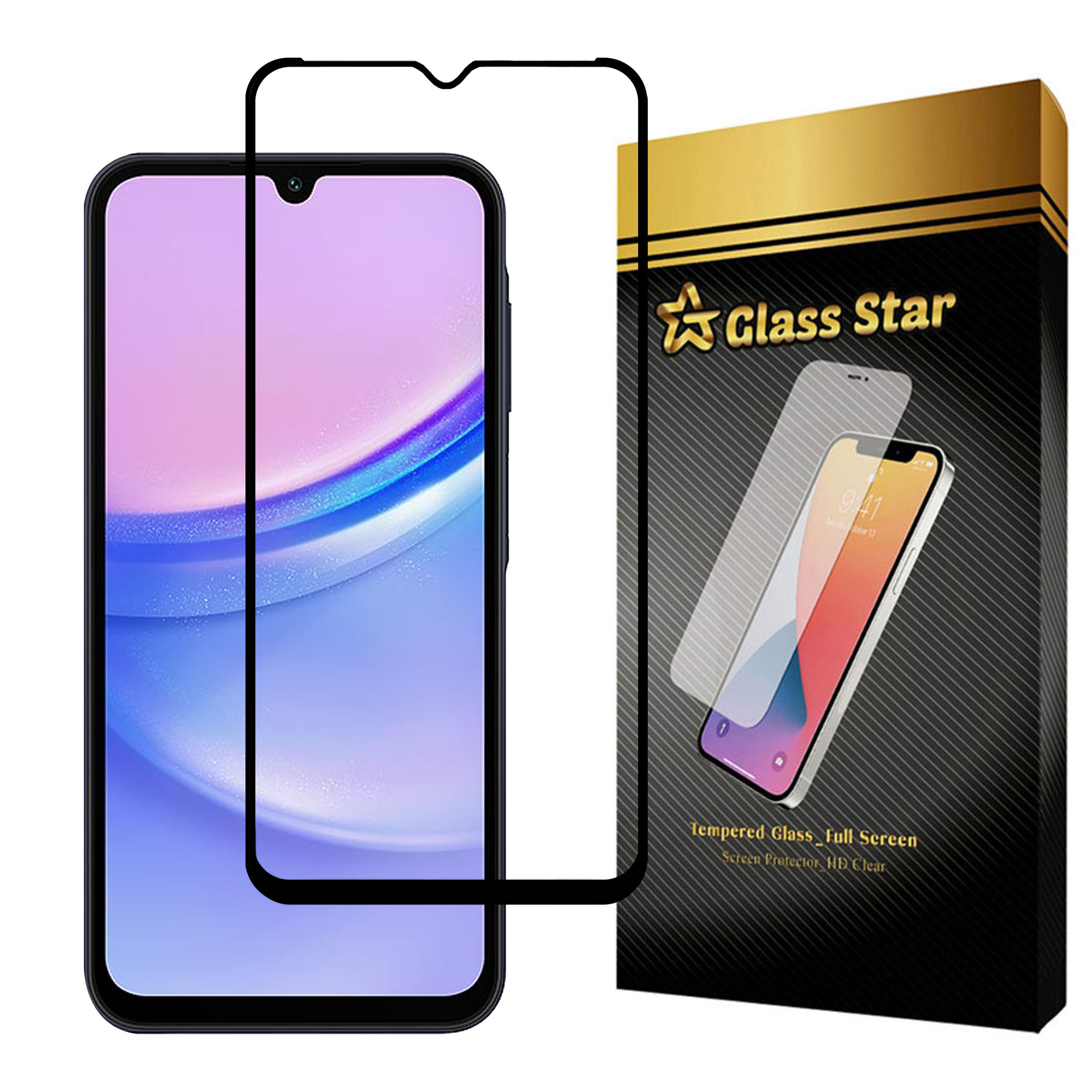 محافظ صفحه نمایش گلس استار مدل FULPLUSS مناسب برای گوشی موبایل سامسونگ Galaxy A15