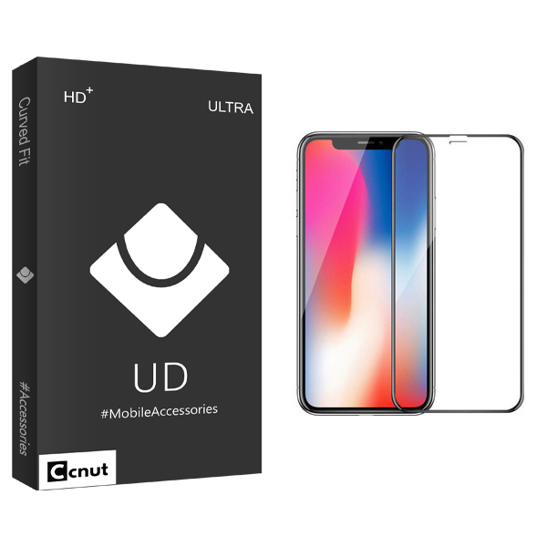 محافظ صفحه نمایش کوکونات مدل UD Black مناسب برای گوشی موبایل اپل iPhone x