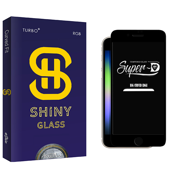 محافظ صفحه نمایش شیشه ای آتوچبو مدل Shiny Glass Super-D مناسب برای گوشی موبایل اپل iPhone Se 2022