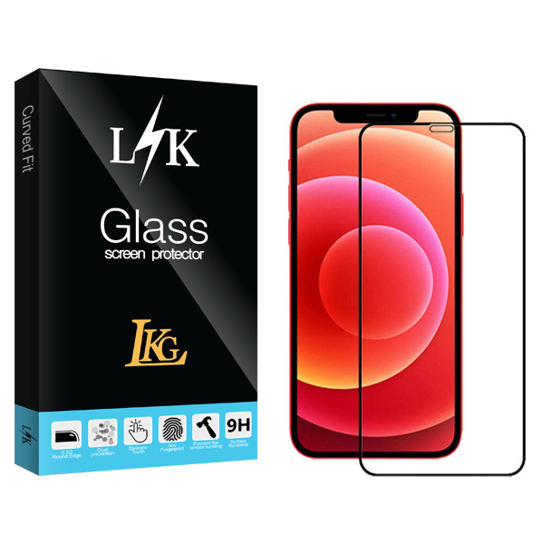 محافظ صفحه نمایش ال کا جی مدل LK Glass مناسب برای گوشی موبایل اپل Iphone 12 ProMax