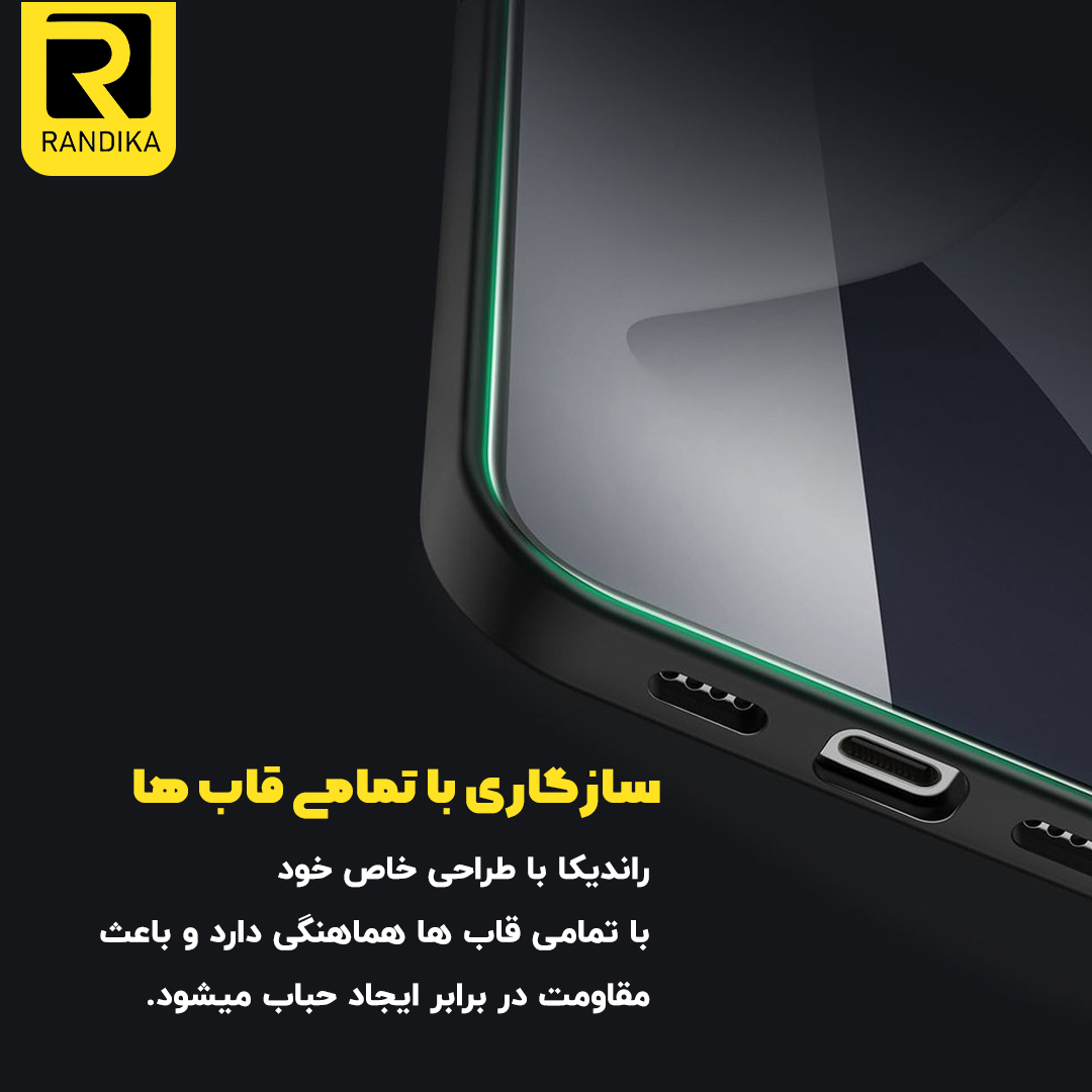 محافظ صفحه نمایش سرامیکی راندیکا مدل Full Glass مناسب برای گوشی موبایل سامسونگ Galaxy S22 Ultra 5G