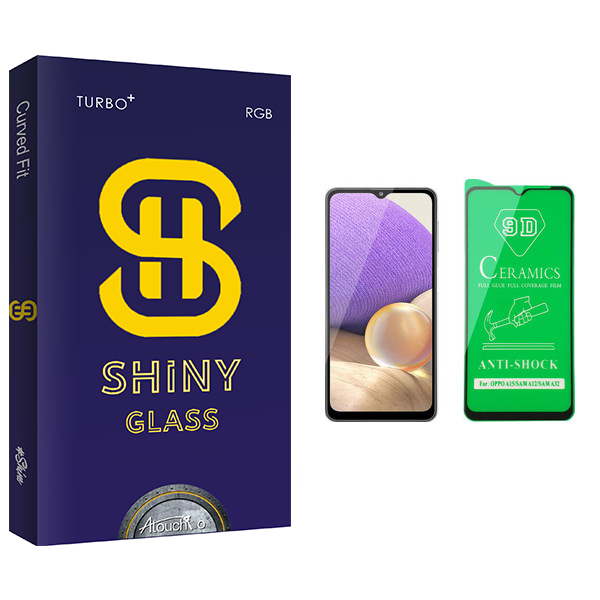 محافظ صفحه نمایش سرامیکی آتوچبو مدل Shiny Glass مناسب برای گوشی موبایل سامسونگ Galaxy A32